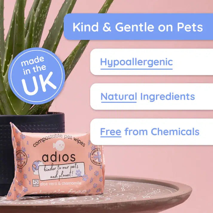 Adios Compostable Pet Wipes-Pettitt and Boo