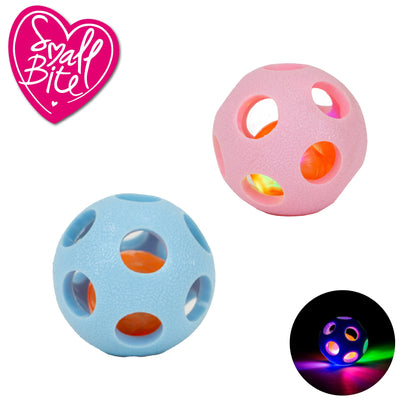 Ancol Small Bite Flashing Ball-Pettitt and Boo