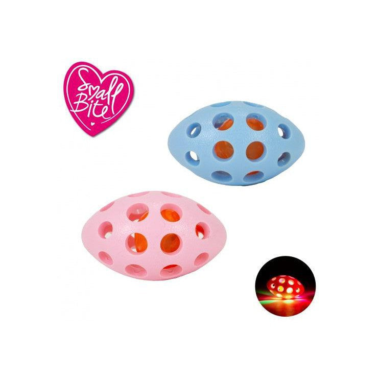 Ancol Small Bite Flashing Rugby Ball-Pettitt and Boo