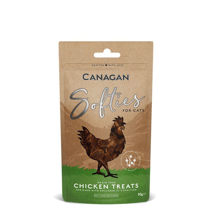 Cat Treats Chicken Softies 50 g-Pettitt and Boo