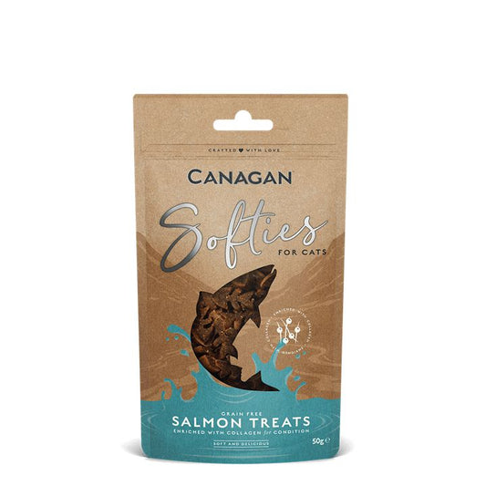 Cat Treats Salmon Softies 50g-Pettitt and Boo