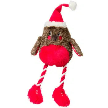 Christmas Rocking Robin Rope Toy-Pettitt and Boo