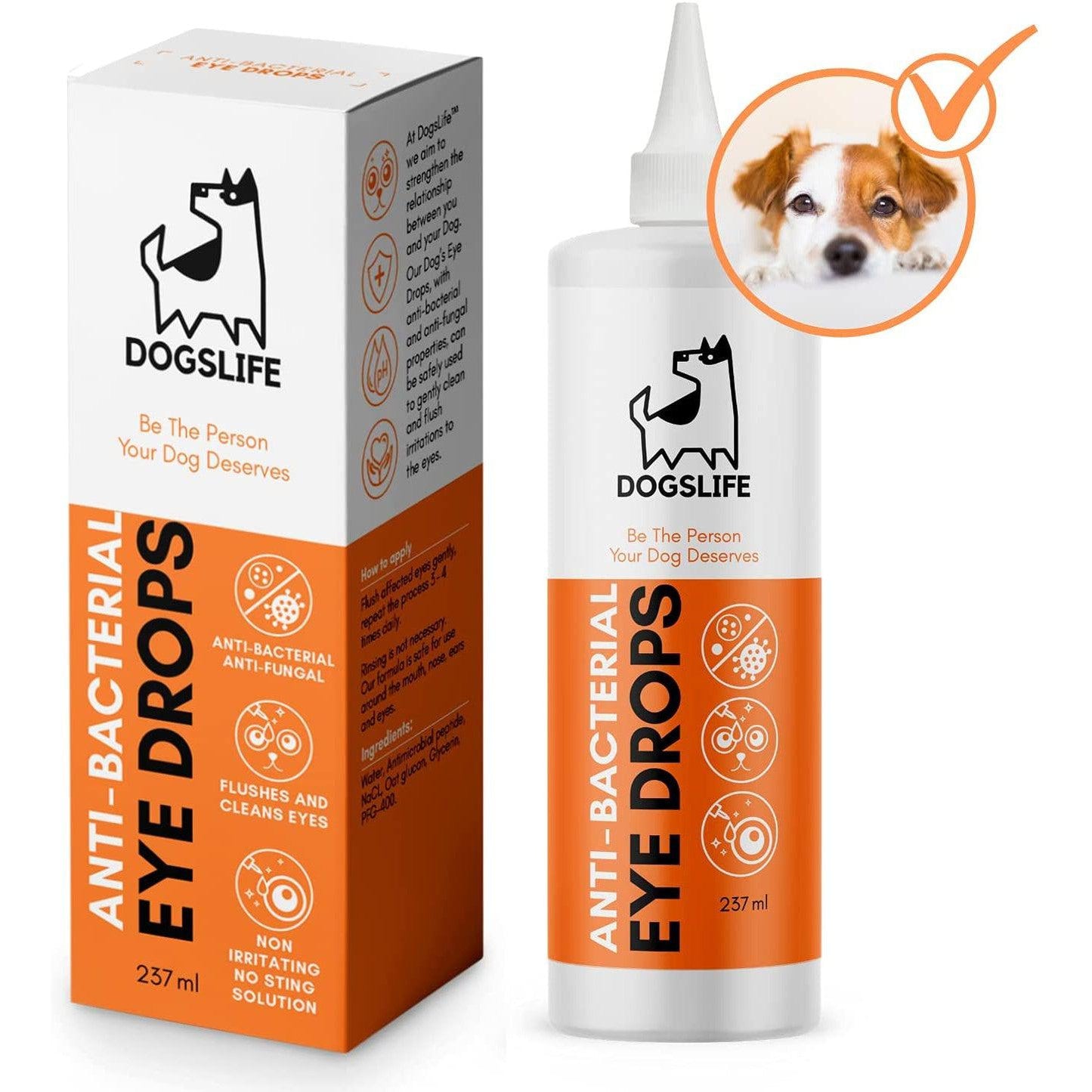 Dogslife AntiBact Eye Drops 237ml-Pettitt and Boo