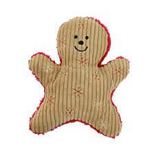 Ginger George Gingerbread Man Dog Toy-Pettitt and Boo