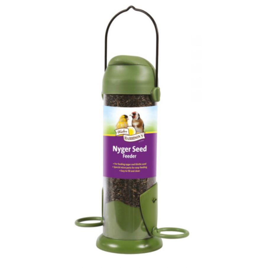 Harrisons Flip Top Nyger Seed Feeder 22cm-Pettitt and Boo