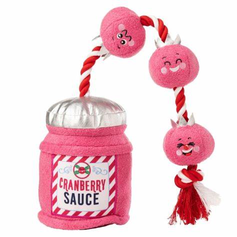 HoP Christmas Cranberry Sauce Dog Toy-Pettitt and Boo