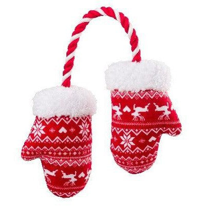 HoP Christmas Mittens Rope Toy-Pettitt and Boo