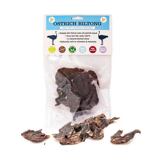 JR Ostrich Biltong 60g-Pettitt and Boo