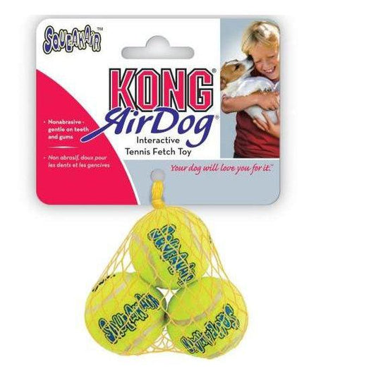 KONG Air Squeaker Tennis Ball Packs Asst-Pettitt and Boo