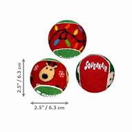 KONG Holiday SqueakAir® Balls 6pk Sm/Med Asst-Pettitt and Boo