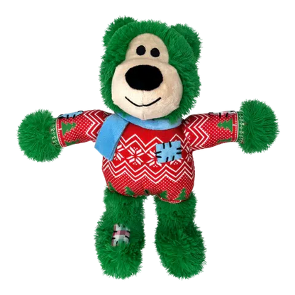 KONG Holiday Wild Knots Bear Asst S/M/L-Pettitt and Boo