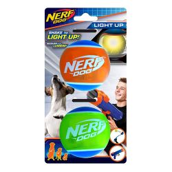 NERF Dog LED Tennis Balls 2pk-Pettitt and Boo