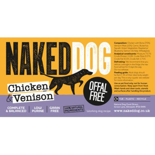 Naked Dog Offal Free Range 2x500g-Pettitt and Boo