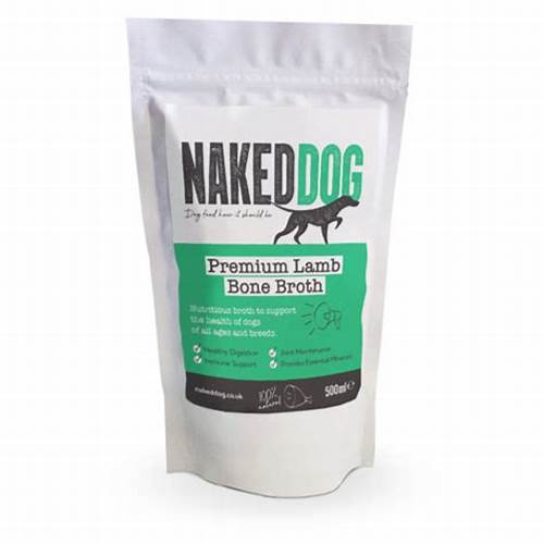 Naked Dog Prem. Lamb Bone Broth 500ml-Pettitt and Boo