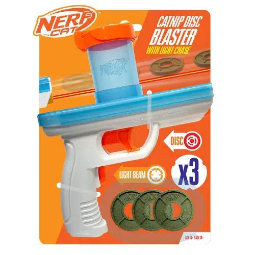 Nerf Cat Catnip Blaster With 3 Catnip Disc-Pettitt and Boo