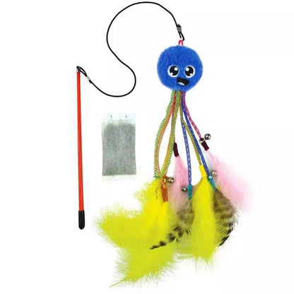 Nerf Cat Plush Octo with Catnip Pouch & Wand-Pettitt and Boo