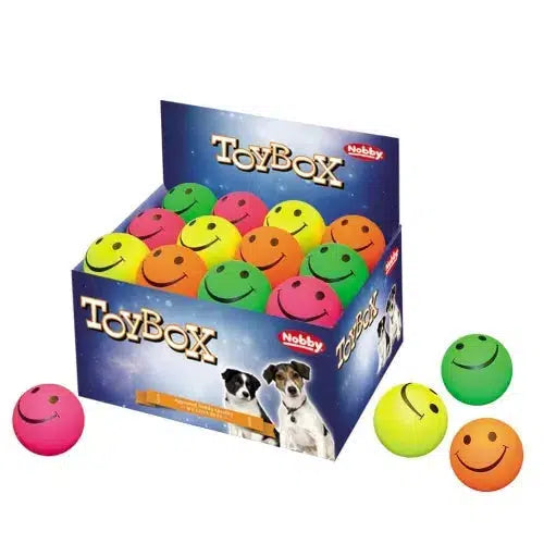 Nobby Foam Rubber Smiley Ball 5.7cm-Pettitt and Boo