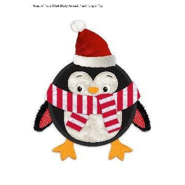 Round Squeaky Penguin Christmas Dog Toy-Pettitt and Boo