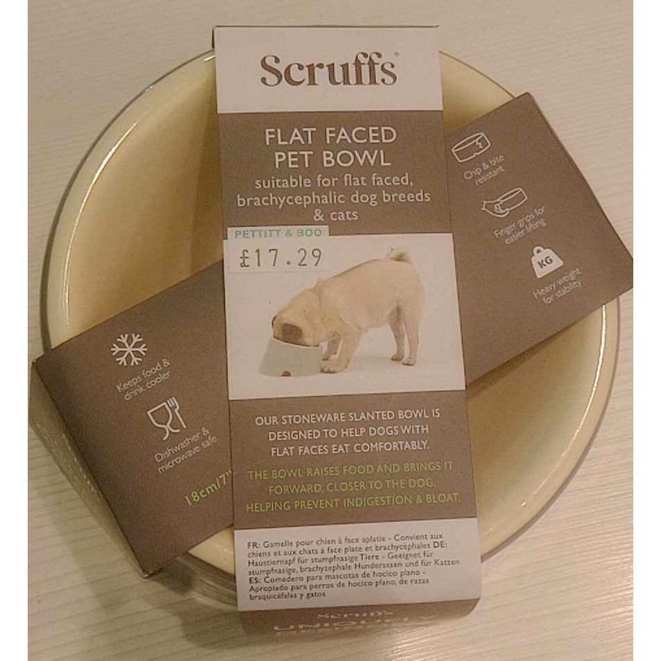 Scruffs Flat Faced Pet Bowl-Pettitt and Boo