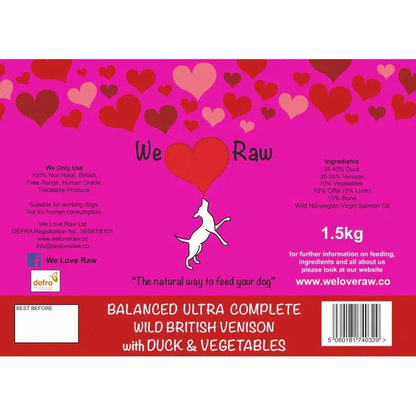 We Love Raw Balanced Ultra Complete 750g / 1.5kg-Pettitt and Boo